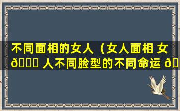 不同面相的女人（女人面相 女 🐈 人不同脸型的不同命运 🐞 ）